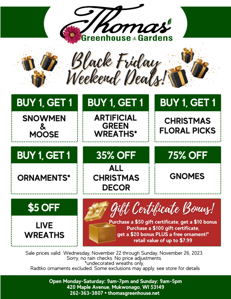 Thomas Garden Center Black Friday Thomas Greenhouse Black Friday