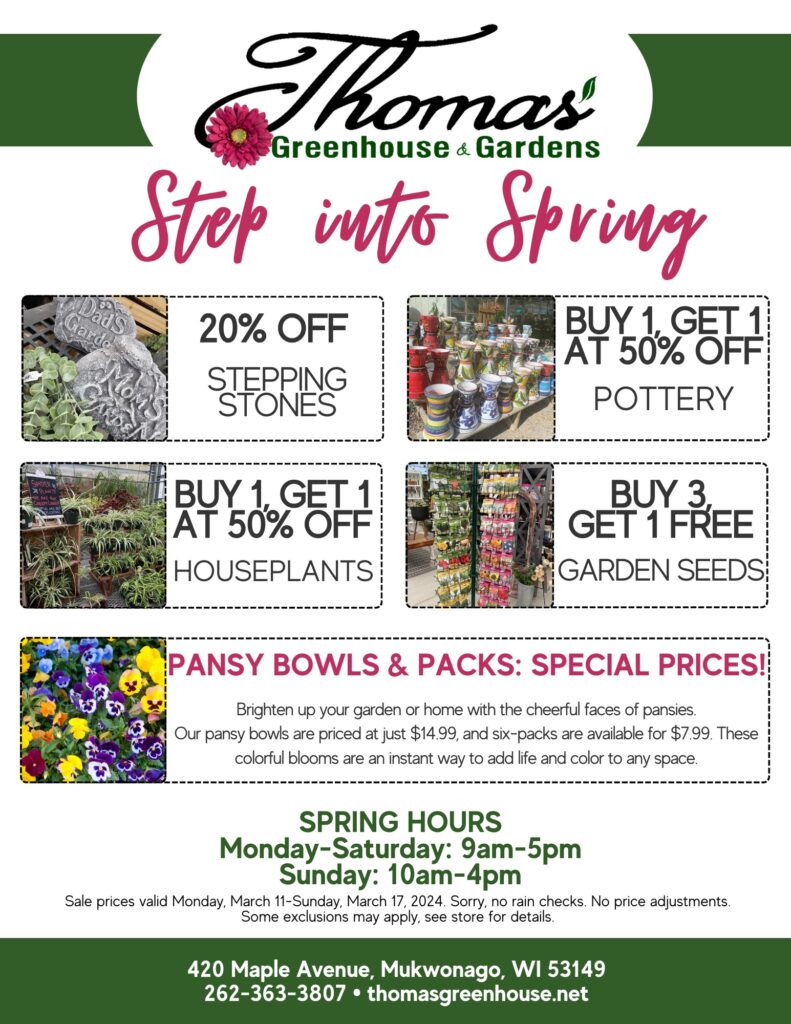 2024 Thomas Sales Flyers - TGH Sale 24311 Thomas Greenhouse and Garden Center sale flyer