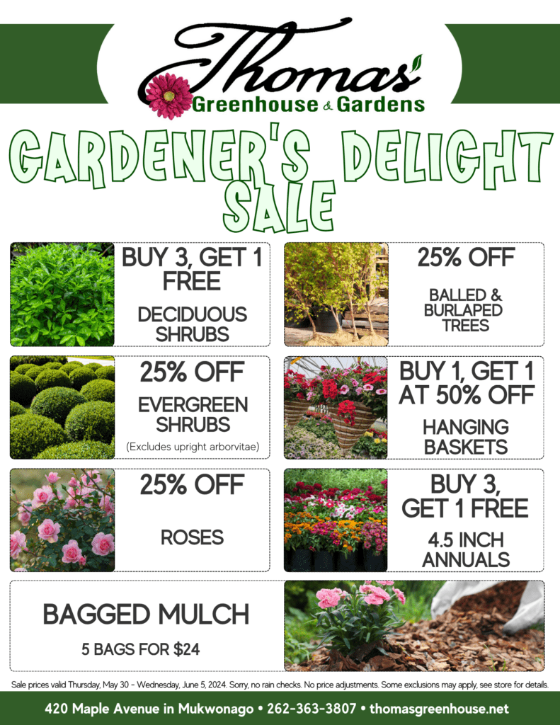 r2 TGH May 30 Sale Gardener's Delight Sale