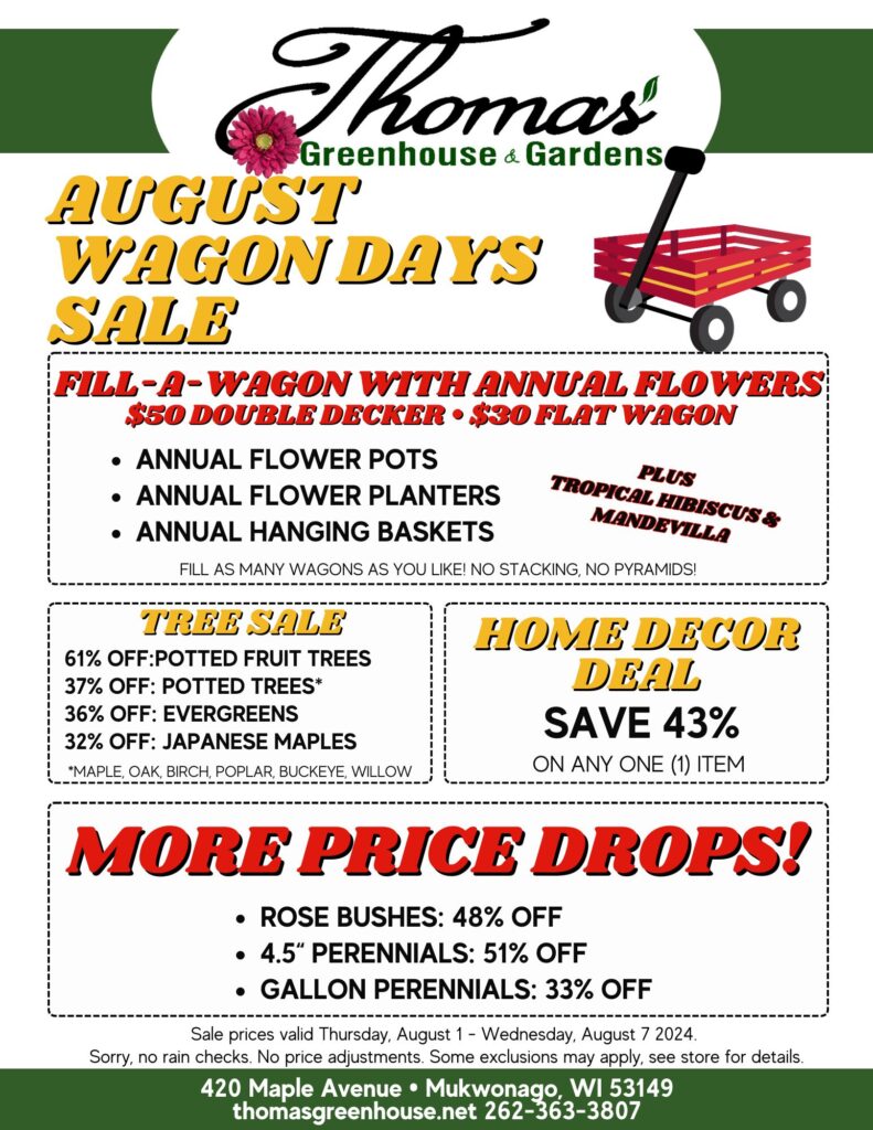 Thomas Greenhouse + Gardens Weekly Specials 9 Garden Center Sale